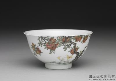 图片[2]-Bowl with pomegranate and birds in falangcai painted enamels, Qing dynasty, Yongzheng reign (1723-1735)-China Archive